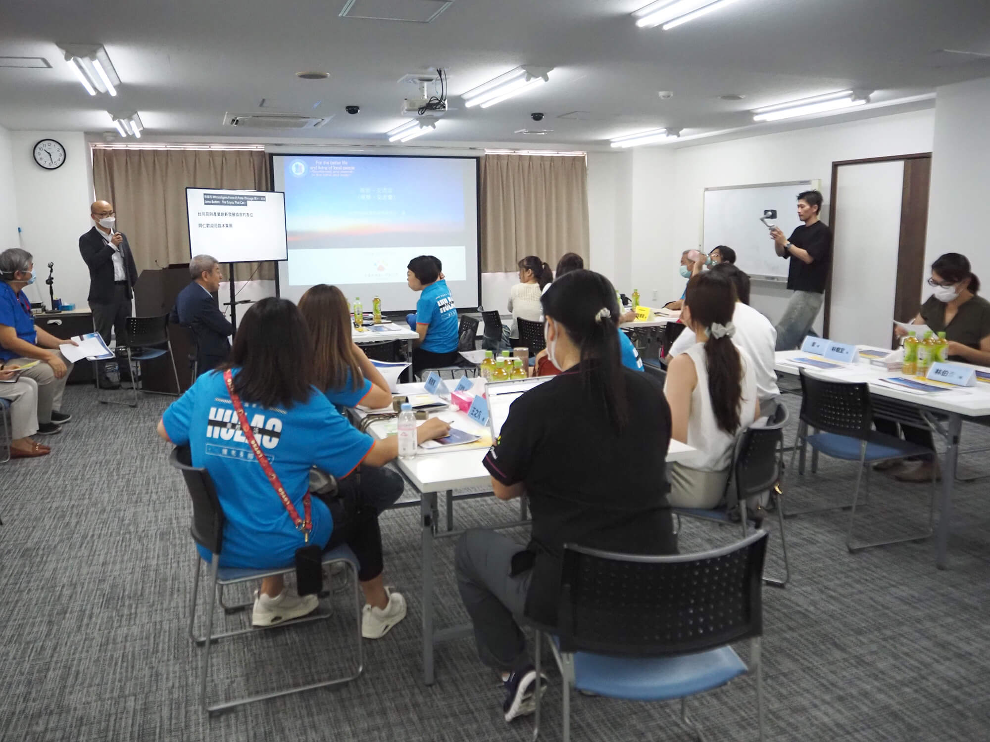 台湾視察交流会、開会のあいさつ